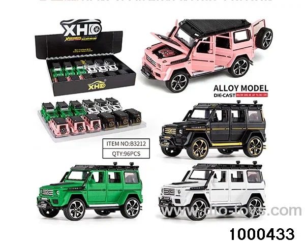 12pcs 1:32 pull back alloy car with light&sound