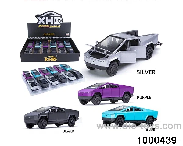 12pcs 1:32 pull back alloy car with light&sound