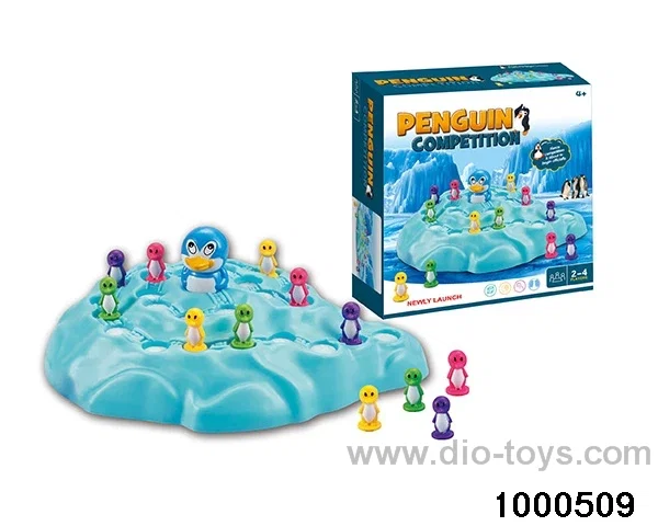 Penguin competition game in color box