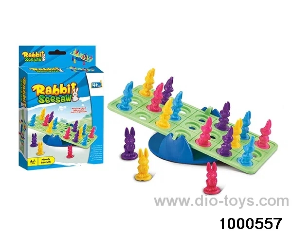 Rabbit seesaw in color box