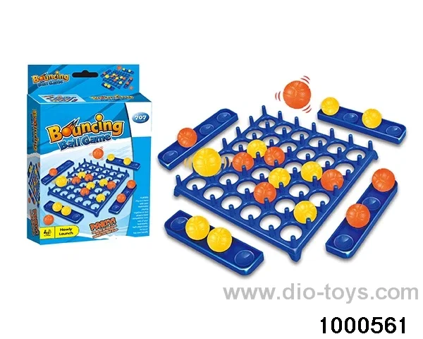 Bounce ball game in color box