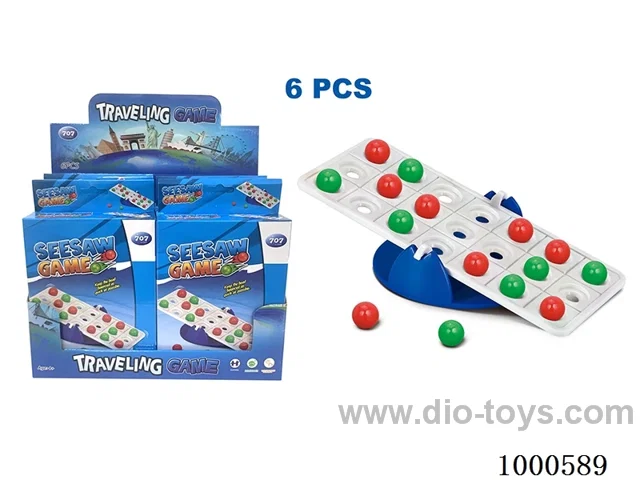Bead seesaw in display box