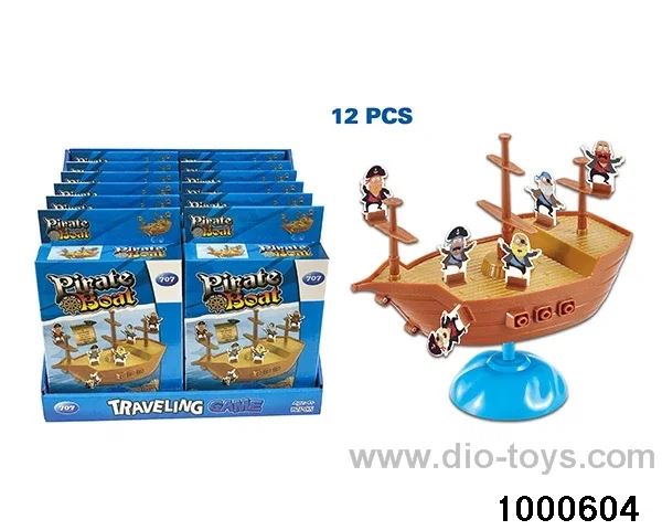 Pirate ship balance game in display box