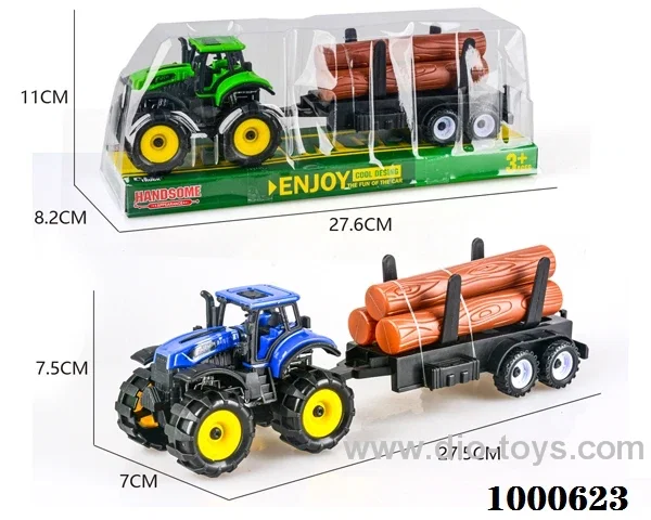 Inertial off-road farmer hauls wood strips