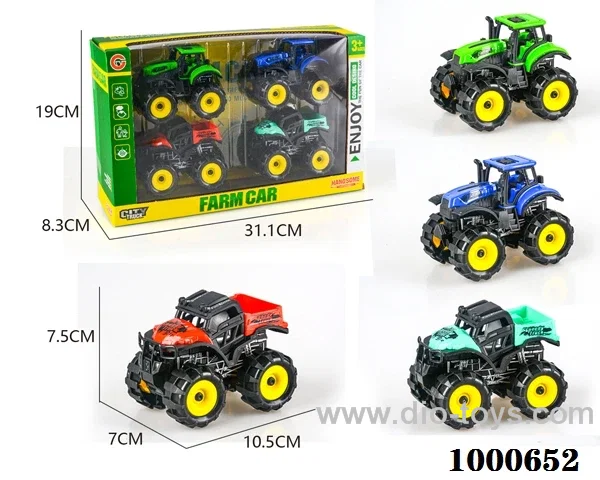Four-pack inertial off-road farmer's car set