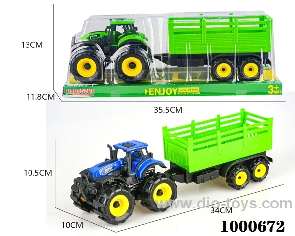 Inertial off-road farmer trailer