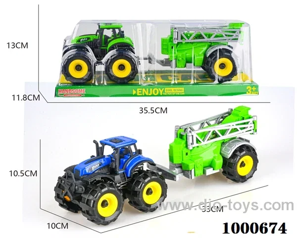 Inertia off-road farmer's trailer