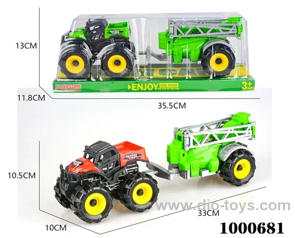 Inertial ATV farmer's truck water trailer