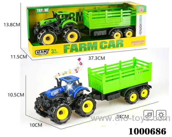 Light music inertia off-road farmer trailer