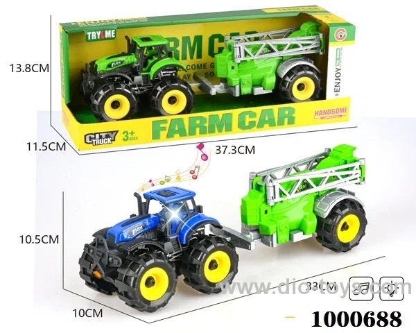 Lights and Music inertia off-road farmer car water trailer