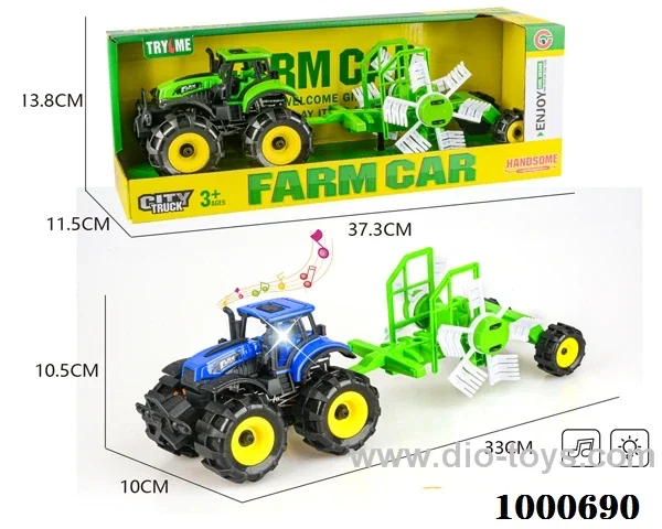 Light Music inertia off-road farmer car towing windmill