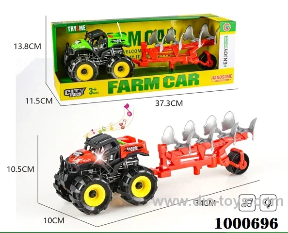 Lights and music inertia ATV farmer tractor plow truck