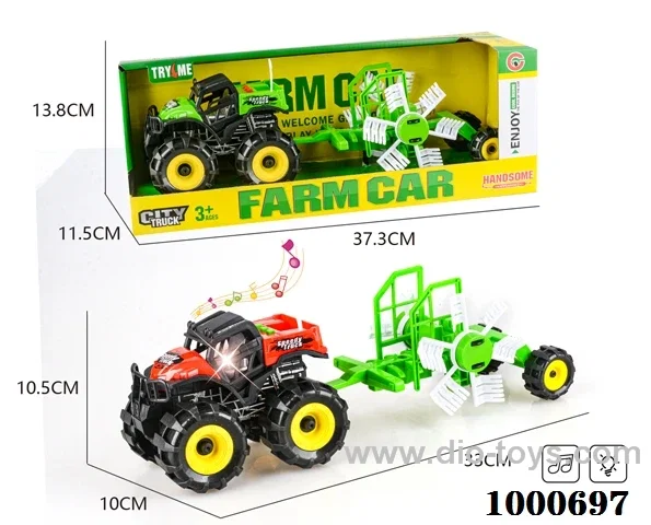 Lights and Music Inertia ATV farmer truck towing windmill
