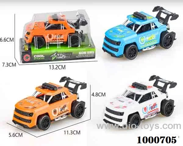 Small boomerang pickup police car