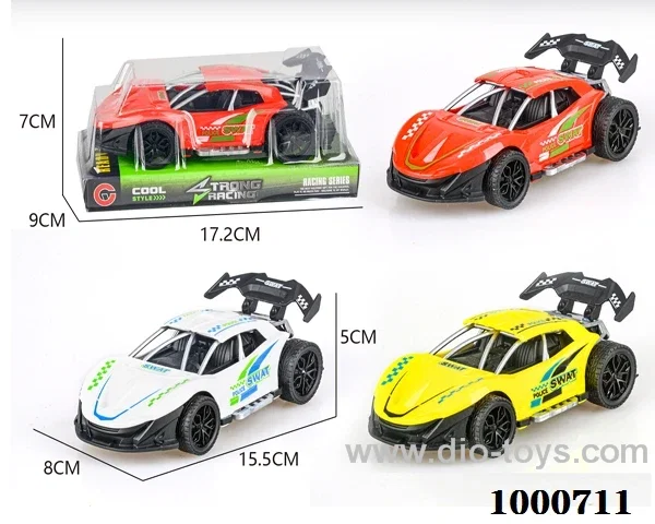 Large inertial frame sports car police car