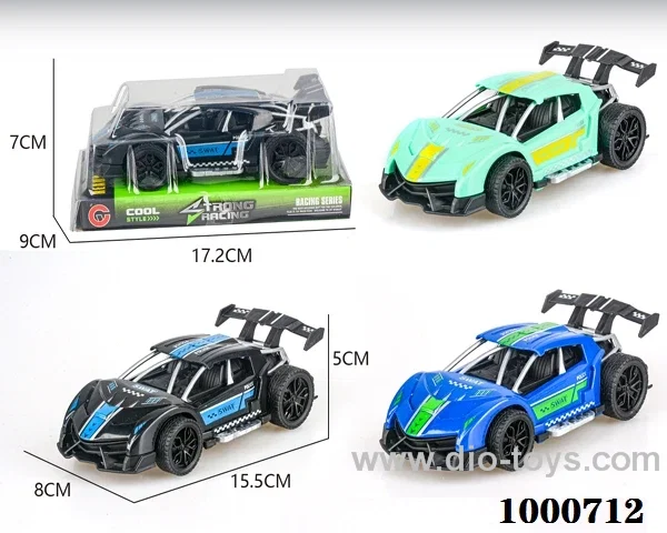 Large inertial frame sports car police car