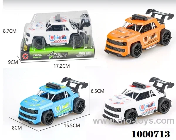 Large inertial frame pickup police car