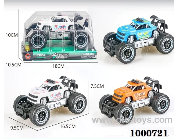 Small inertial frame off-road pickup police car