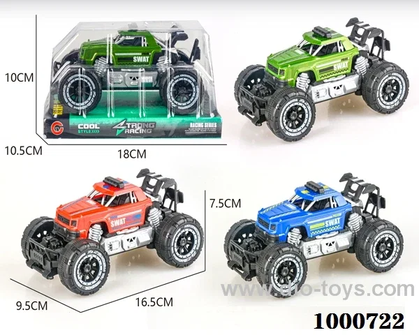Small inertial frame off-road Jeep police car