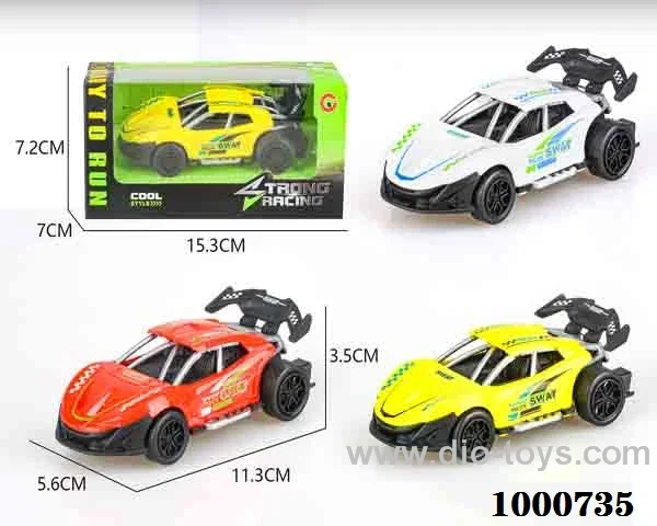 Small Jai Alai skeleton sports car police car