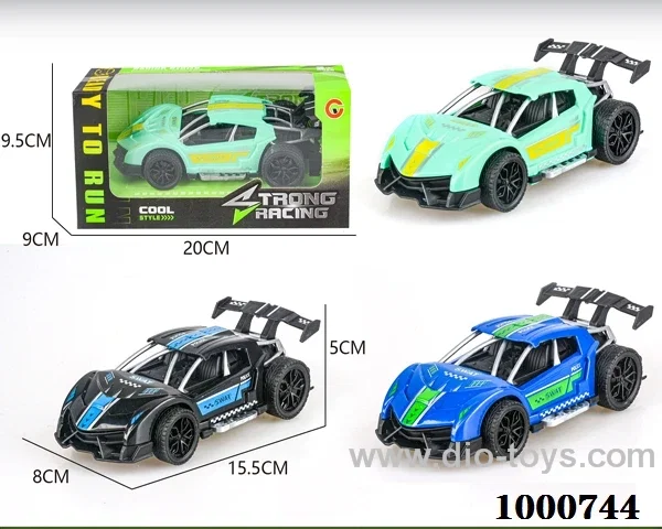 Large inertial frame sports car police car
