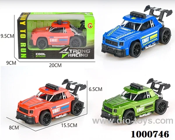 Jeep police car with large inertial frame