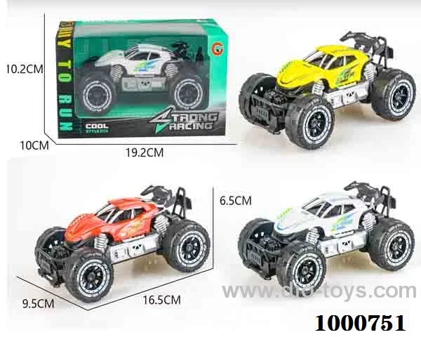 Small inertial frame off-road sports car police car