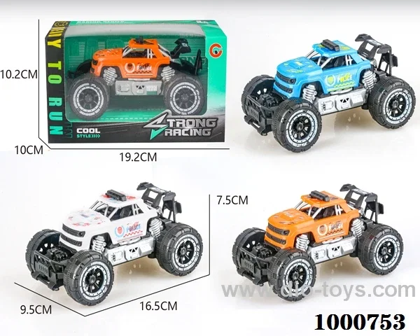 Small inertial frame off-road pickup police car