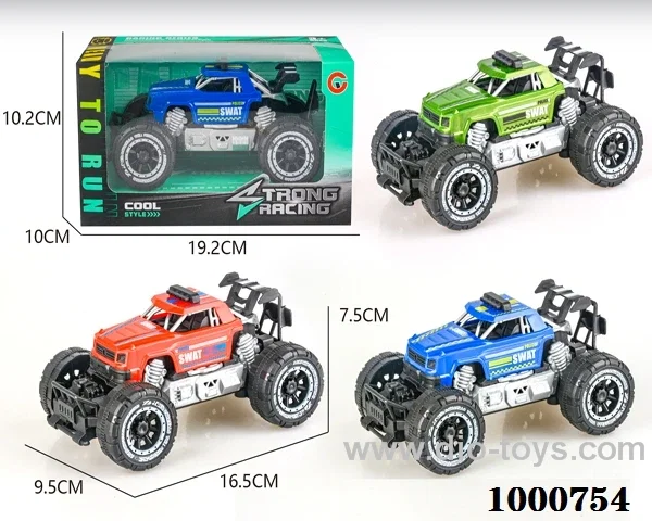 Small inertial frame off-road Jeep police car
