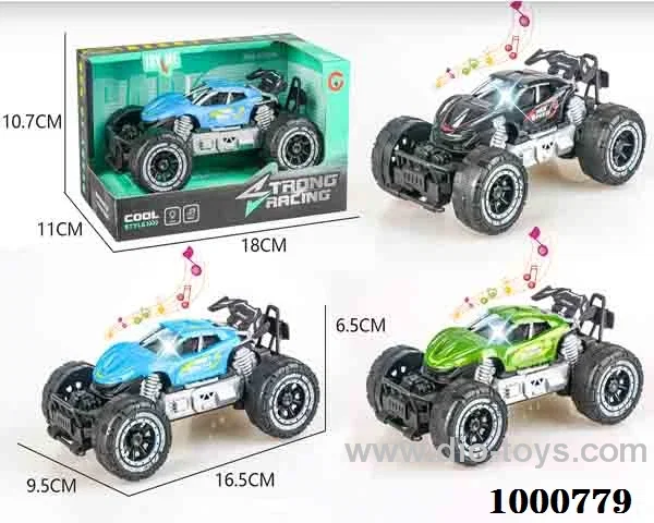 Trumpet light music inertial skeleton off-road sports car