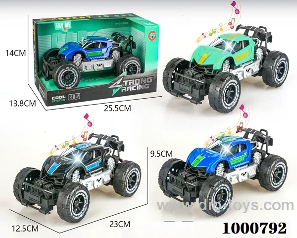 Jumbo light music inertial skeleton off-road sports car police car