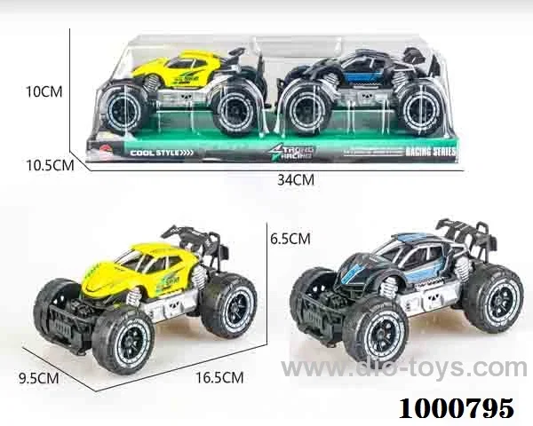 Small two mounted inertial frame off-road police car