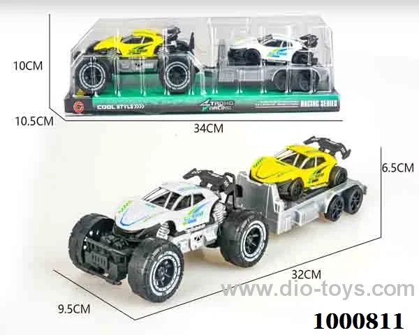 Small inertial skeleton off-road sports car police car carrying rebound police car