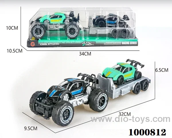 Small inertial skeleton off-road sports car police car carrying rebound police car