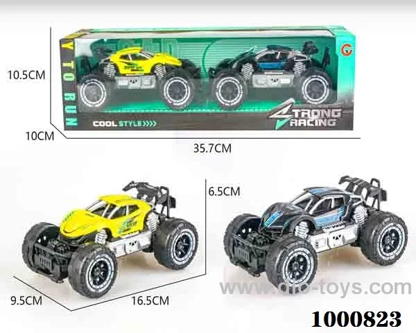 Small two mounted inertial frame off-road police car