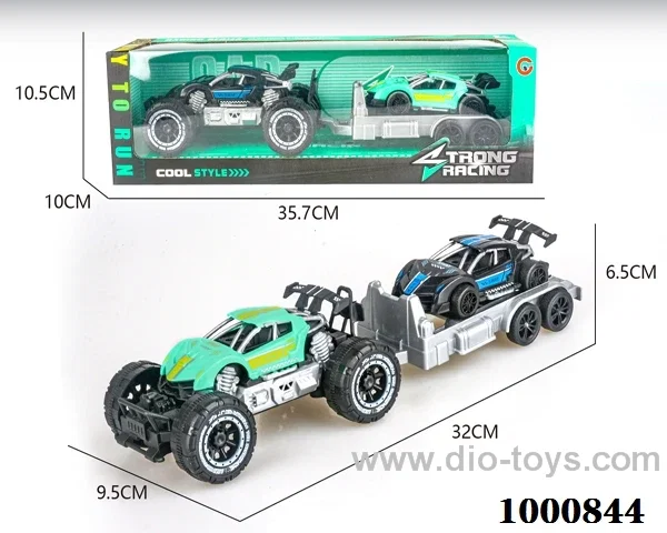 Small inertial skeleton off-road sports car police car carrying rebound police car