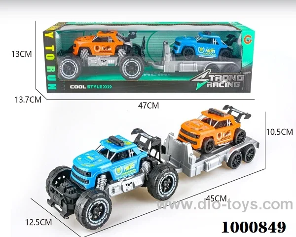 Large inertial skeleton off-road pickup police car carrying inertial pickup police car