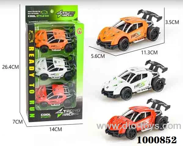 Small 3 - piece boomerang sports car
