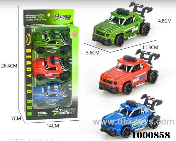 Trumpet 3 PCS loaded Comeback Skeleton Jeep (Police car)