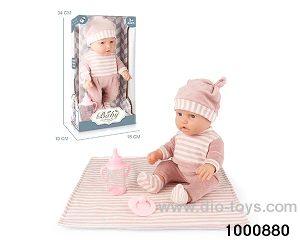 12-inch baby (full enamel)+quilt+accessories in window box