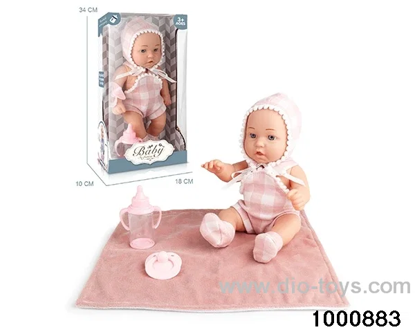 12-inch baby (full enamel)+quilt+accessories in window box