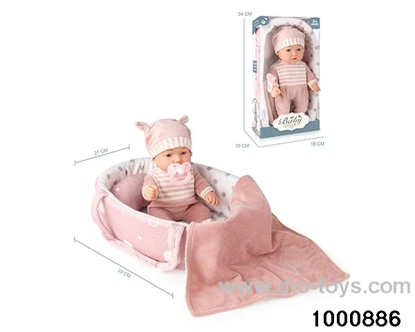 12-inch baby (full enamel)+carrying basket+accessories in window box