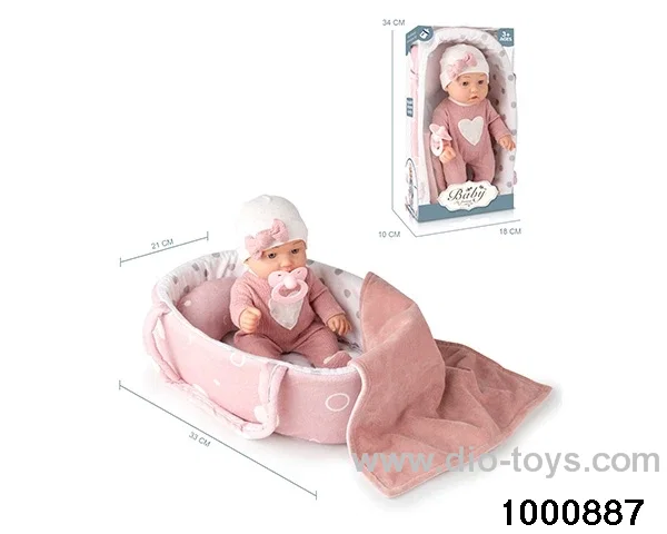 12-inch baby (full enamel)+carrying basket+accessories in window box