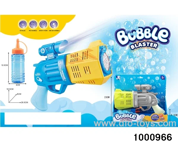 bubble gun with light