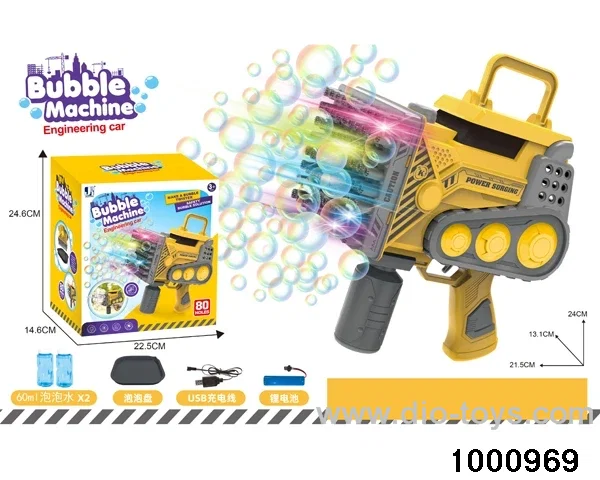 B/O bubble toys with light