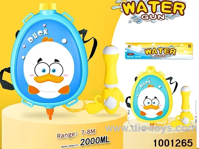2000ml backpack water gun in PVC bag with header