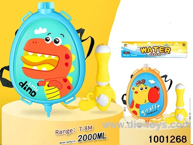 2000ml backpack water gun in PVC bag with header