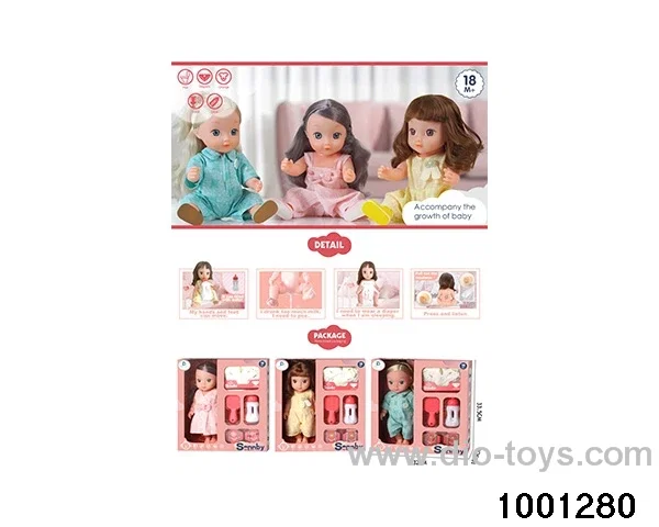 12-inch enamel doll suit in window box