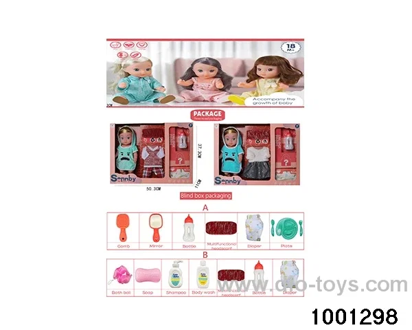14-inch enamel doll suit in Hand box