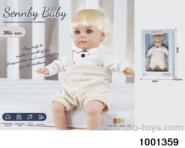 14-inch cotton doll (6-tone IC) in window box